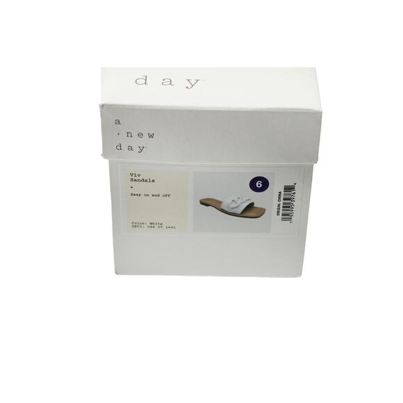 Women Sandals Women's Viv Chain Slide Sandals Size 6 Off White - Picture 7 of 7